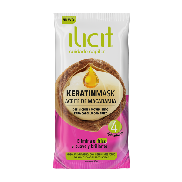 ILICIT - MASCARA - KERATINA - MACADAMI - 40 GRS