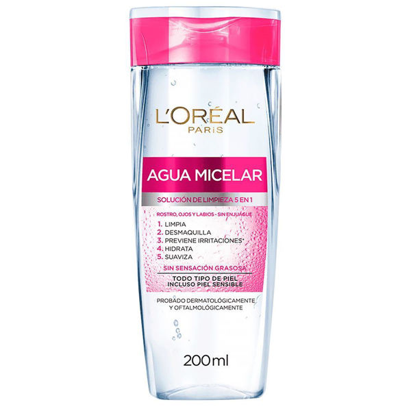 Loreal - AGUA MICELAR - 5 EN 1 - 200 ML