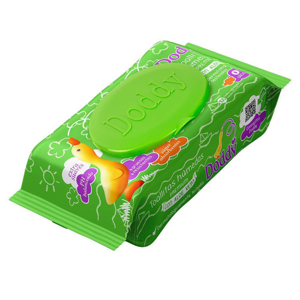DODDY - TOALLITAS HUMEDAS - 100 UNID - ALOE VERA