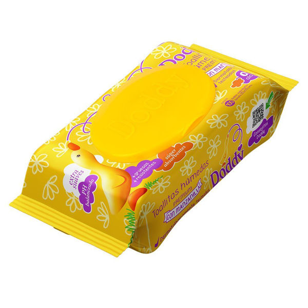 DODDY - TOALLITAS HUMEDAS - 100 UNID - MANZANILLA