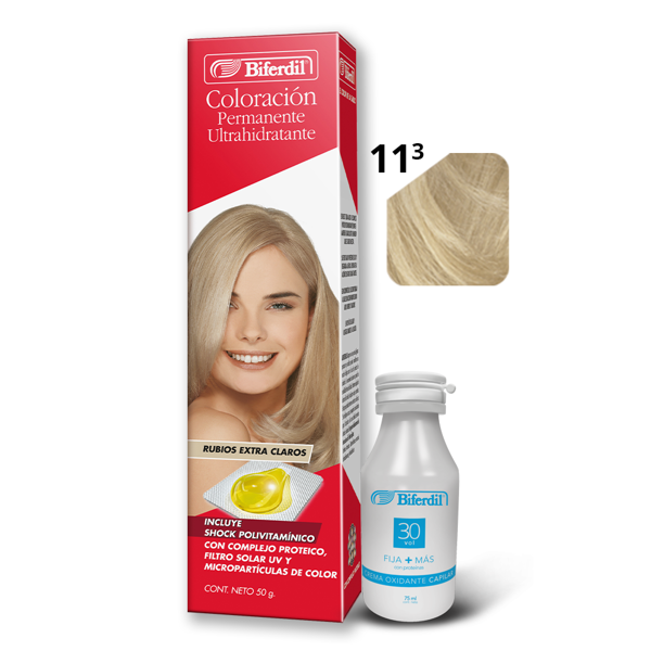 BIFERDIL - COLORACION - POMO - Nº 11.3 