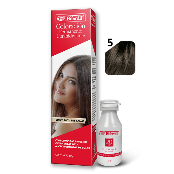BIFERDIL - COLORACION - POMO - Nº 5