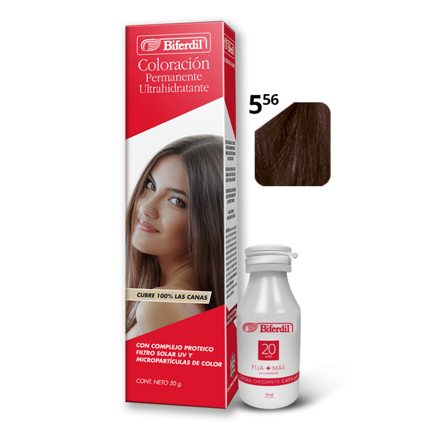 BIFERDIL - COLORACION - POMO - Nº 5.56 