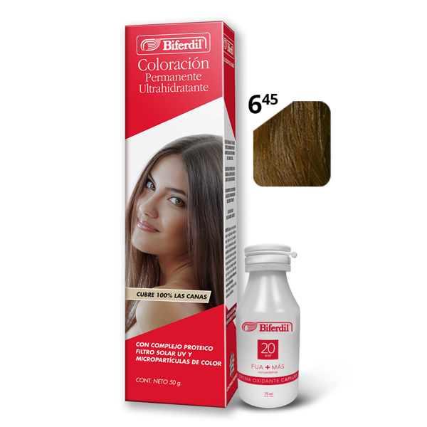 BIFERDIL - COLORACION - POMO - Nº 6.45