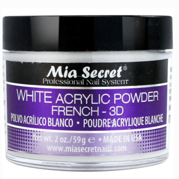 MIA SECRET - POLVO ACRILICO - BLANCO - 59 GRS 