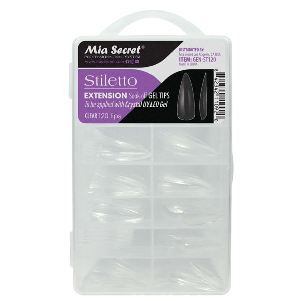  MIA SECRET - TIPS - GEL STILETTO - 120 PCS 
