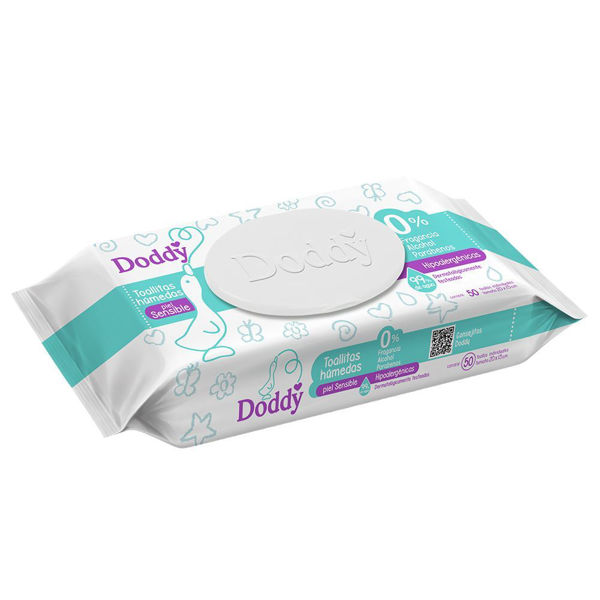 DODDY - TOALLITAS HUMEDAS - 50 UNID - S/FRAGANCIA