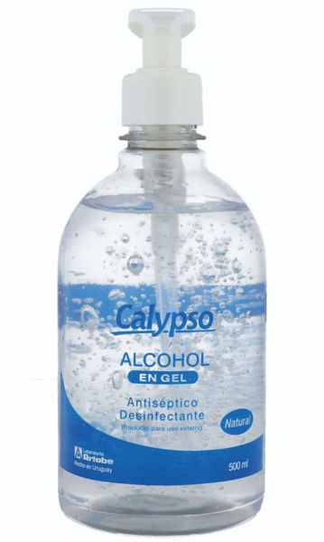 CALYPSO - ALCOHOL EN GEL - NATURAL - 500 ML - VALVULA