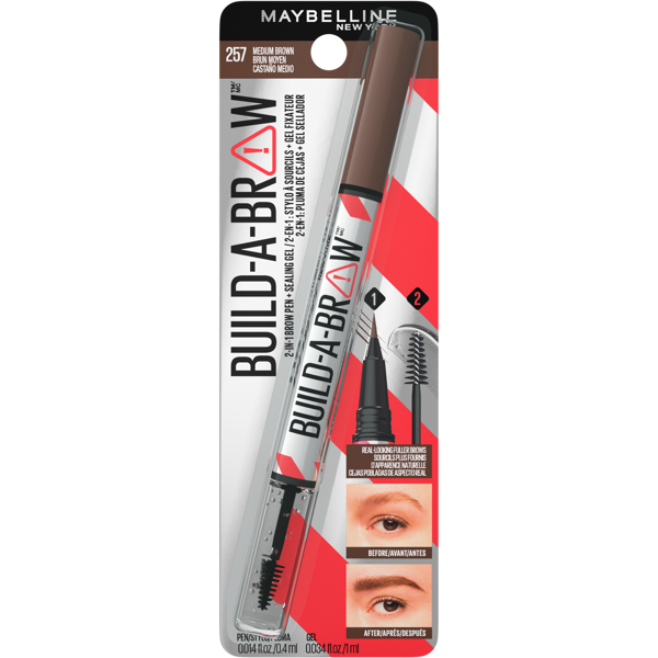 MAYBELLINE - DELINEADOR - CEJAS - 2 EN 1 - MEDIUM BROWN 257
