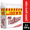 BULLDOG - JABON BARRA - x 2 - PACK AHORRO 