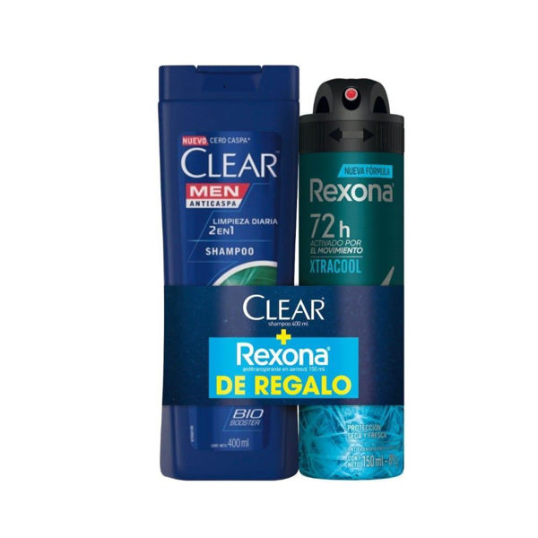  CLEAR - PCK - SH MEN 400 ML + DEO REXONA AERO XTRACOLL 150ML