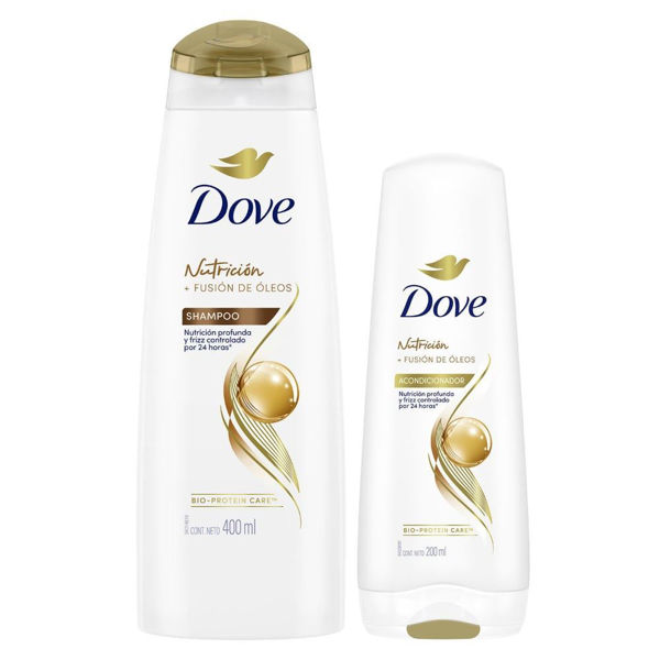DOVE - PCK - SH OLEO NUT 400 ML + ACO 200 ML - D**