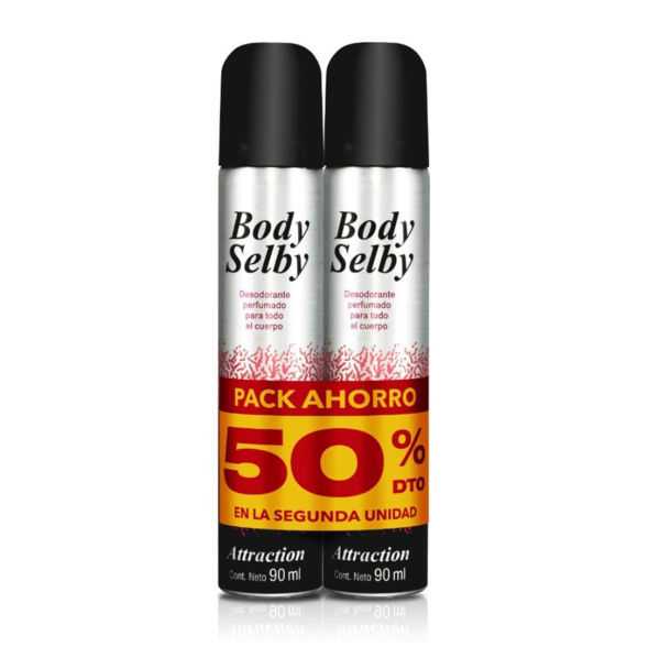 BODY SELBY - DEO SPRAY - PCK - ATTRACTION 90 ML - 2U